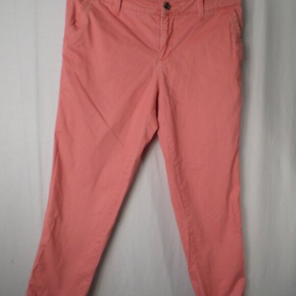 Sonoma Life + Style Modern Fit Broken Corral Pink Straight Leg Capri Pants Sz 14 - Picture 2 of 14